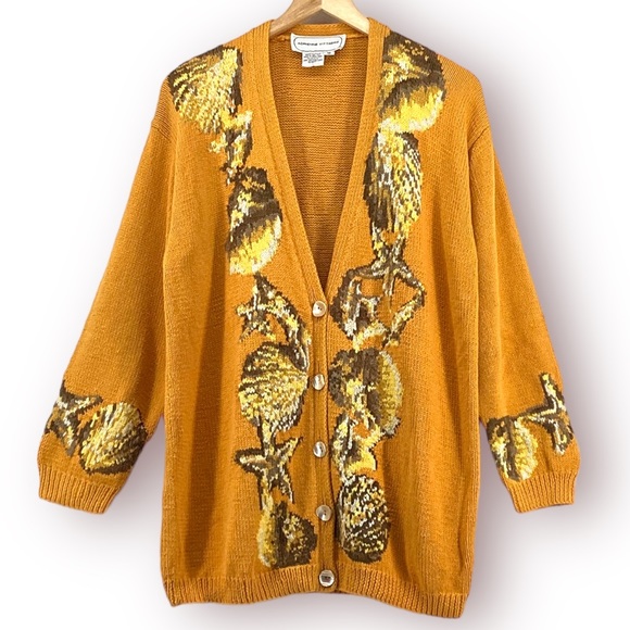 Adrienne Vittadini Sweaters - VINTAGE ADRIENNE VITTADINI COTTON CARDIGAN SWEATER